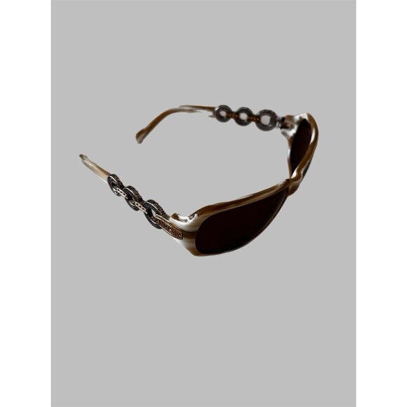 Brighton Women's Sunglasses Central Park Tortoise Brown Frame Silver/ Gold Side - Picture 5 of 9